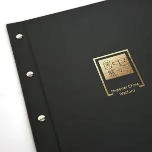 Menu đóng bìa cứng