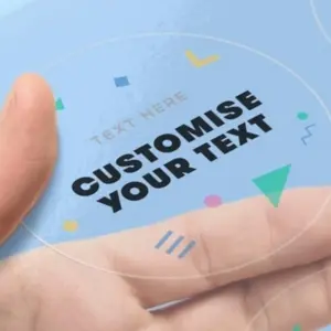 Alternative view of Nhãn decal nhựa trong