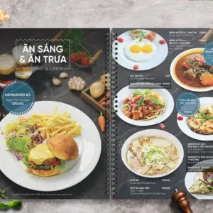 Menu đóng cuốn lò xo