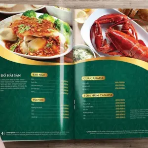 Menu in giấy nhựa