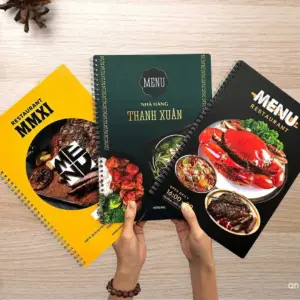 Menu nhựa